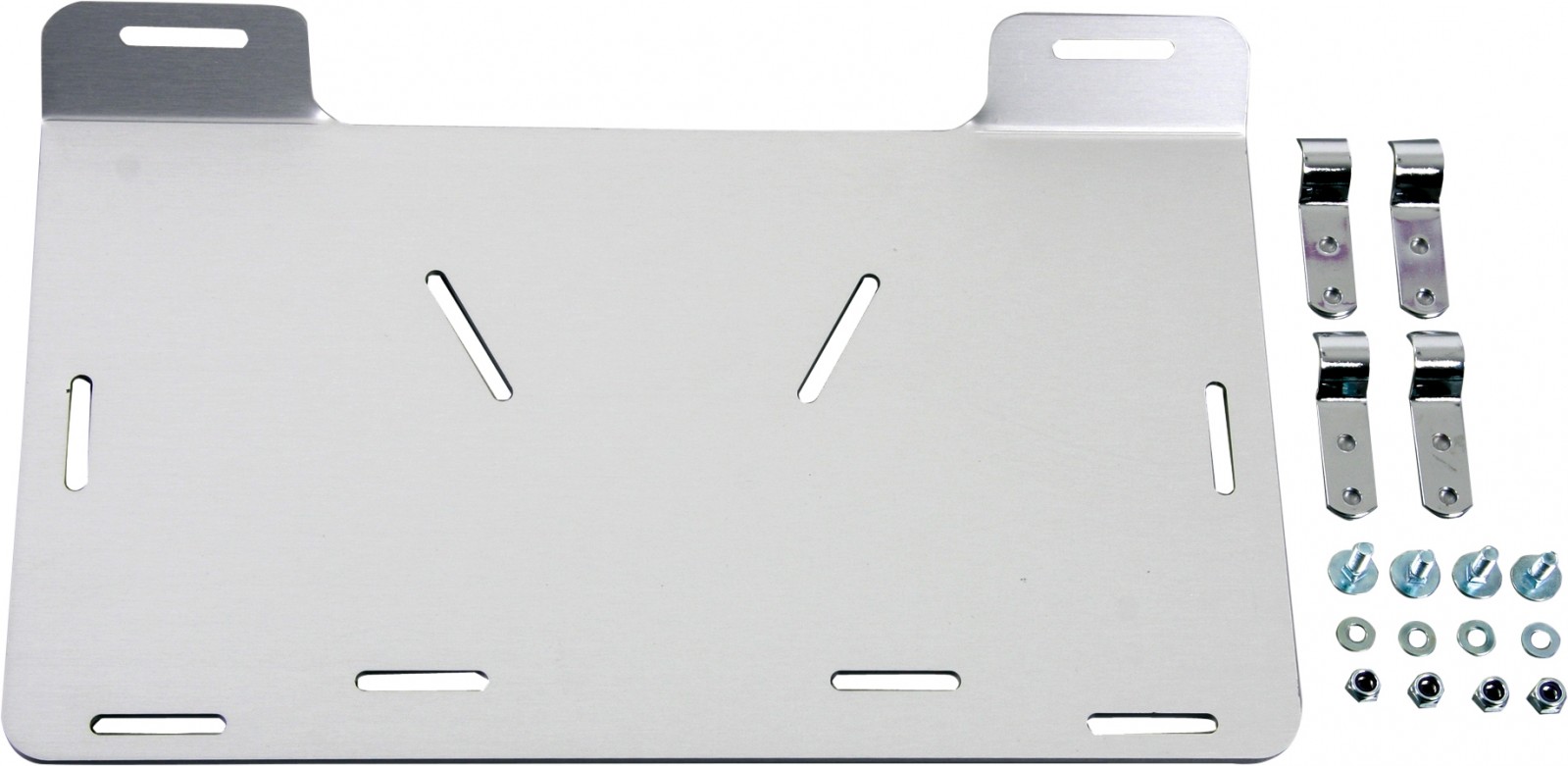 Gepäckbrückenverbreiterung Alu für Handbags zur Montage auf Sissybars mit Heckablage Original Hepco