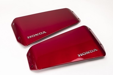 Kofferblenden-Set rot für das Seitenkoffer-Set für Honda Forza 750 2021-