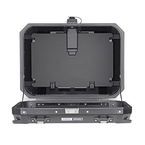 Trekker Outback 58 Liter MONOKEY Topcase-Koffer Aluminium schwarz Givi
