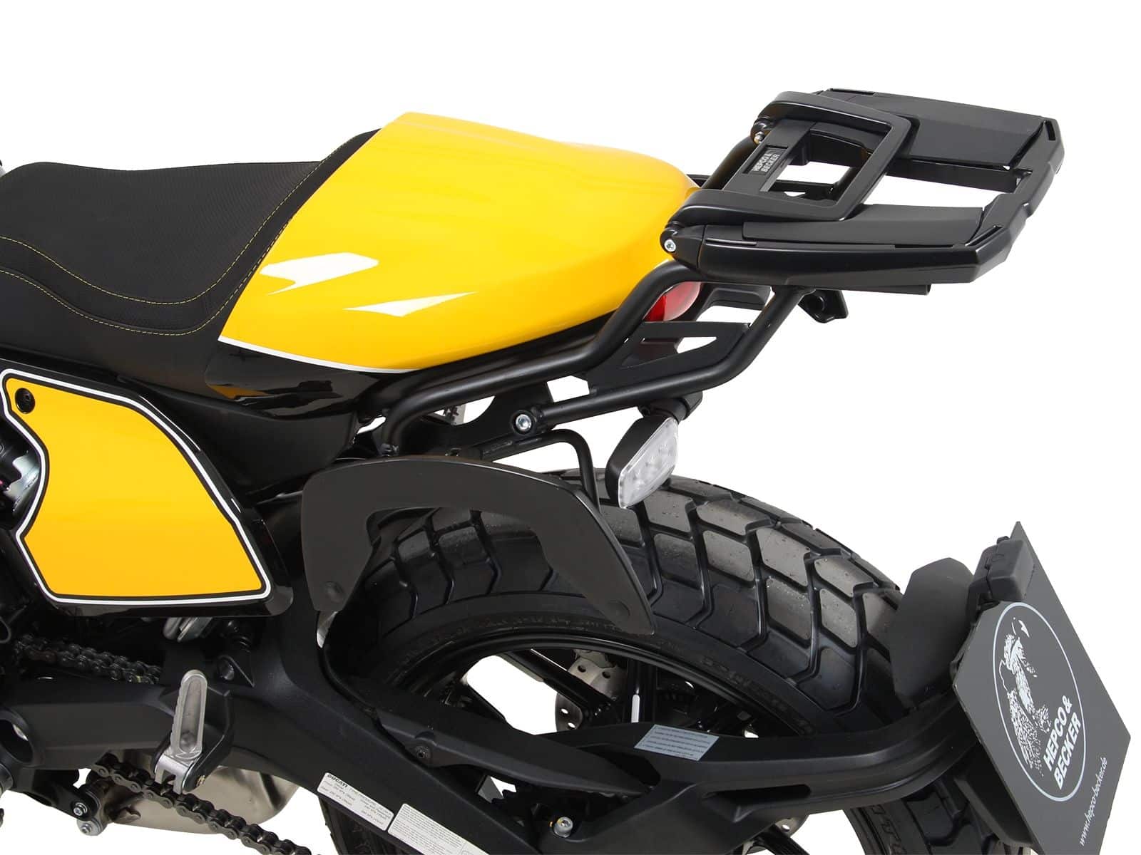 Alurack Topcaseträger schwarz für Ducati Scrambler 800 (19-22) Hepco & Becker