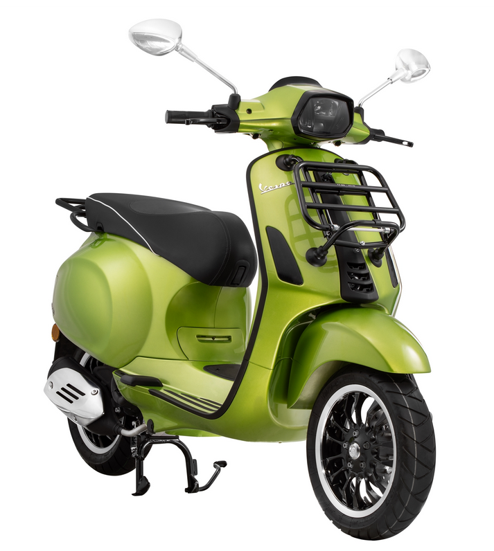 Gepäckbrücke hinten für Vespa Primavera /​Sprint /​Elettrica 50-150ccm, schwarz glänzend