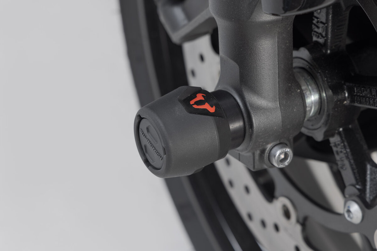 SW-Motech Sturzpad-Kit für Vorderachse schwarz für Yamaha MT-09 /SP, XSR 900, XT 1200 Z