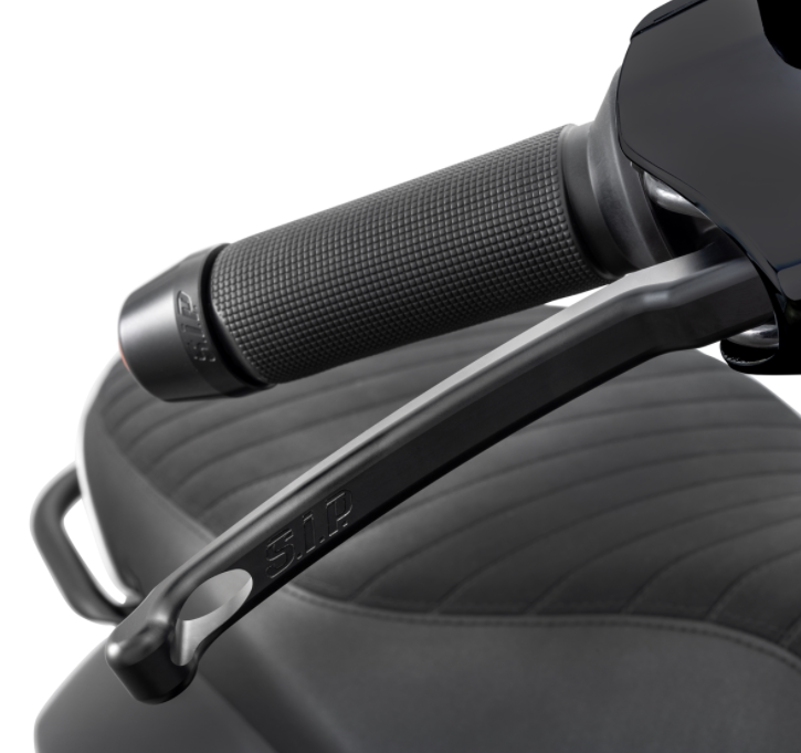 Sporthebel Set Bremse links/rechts für Vespa LX/​LXV/​S/​Primavera/​Sprint 50-150ccm, schwarz matt