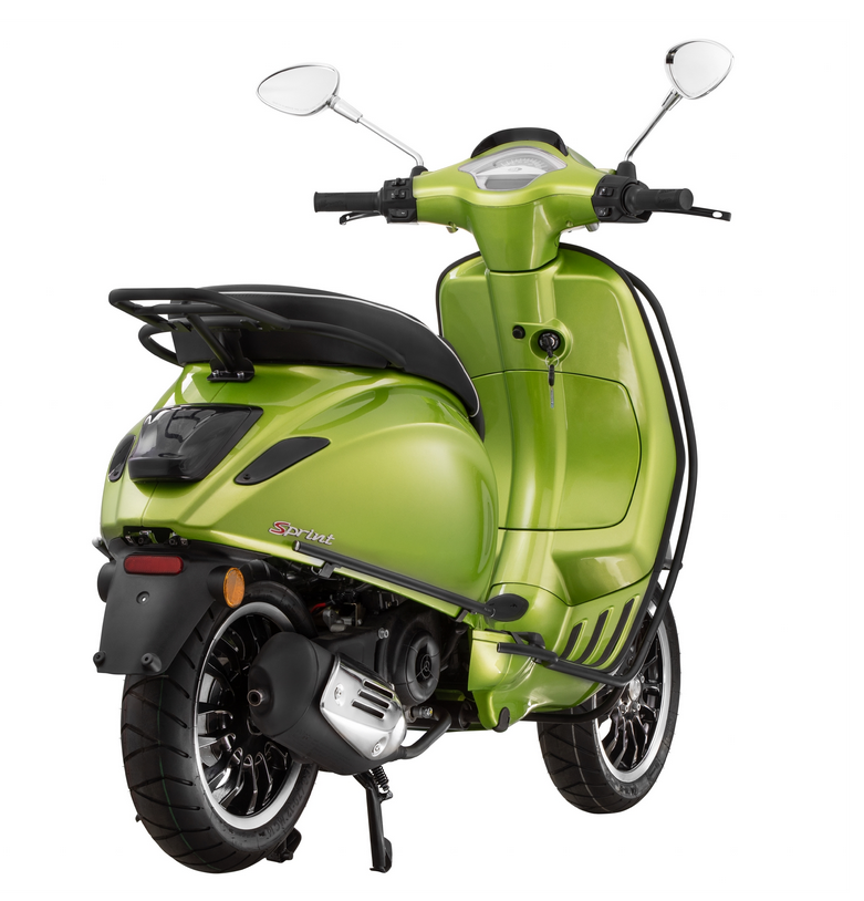 Sturzbügel Beinschild für Vespa Primavera /​Sprint 50-150ccm, schwarz matt