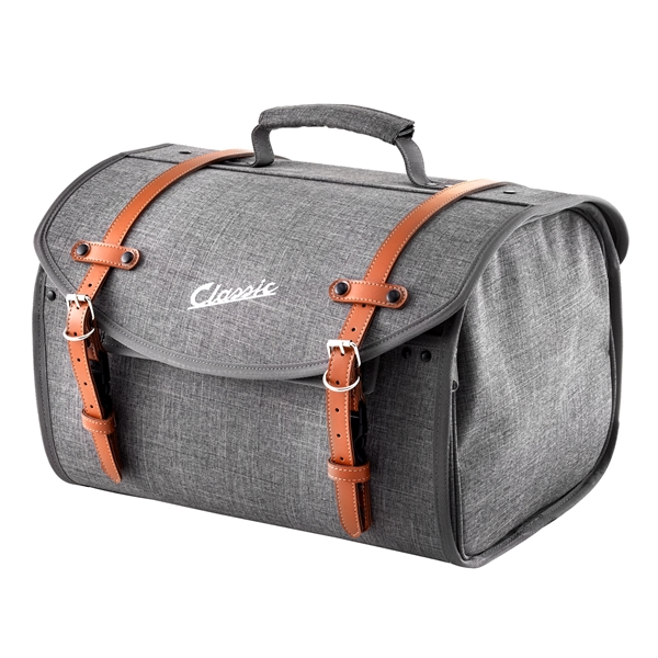 Tasche "Classic" groß für Gepäckträger für Vespa - grau, nylon