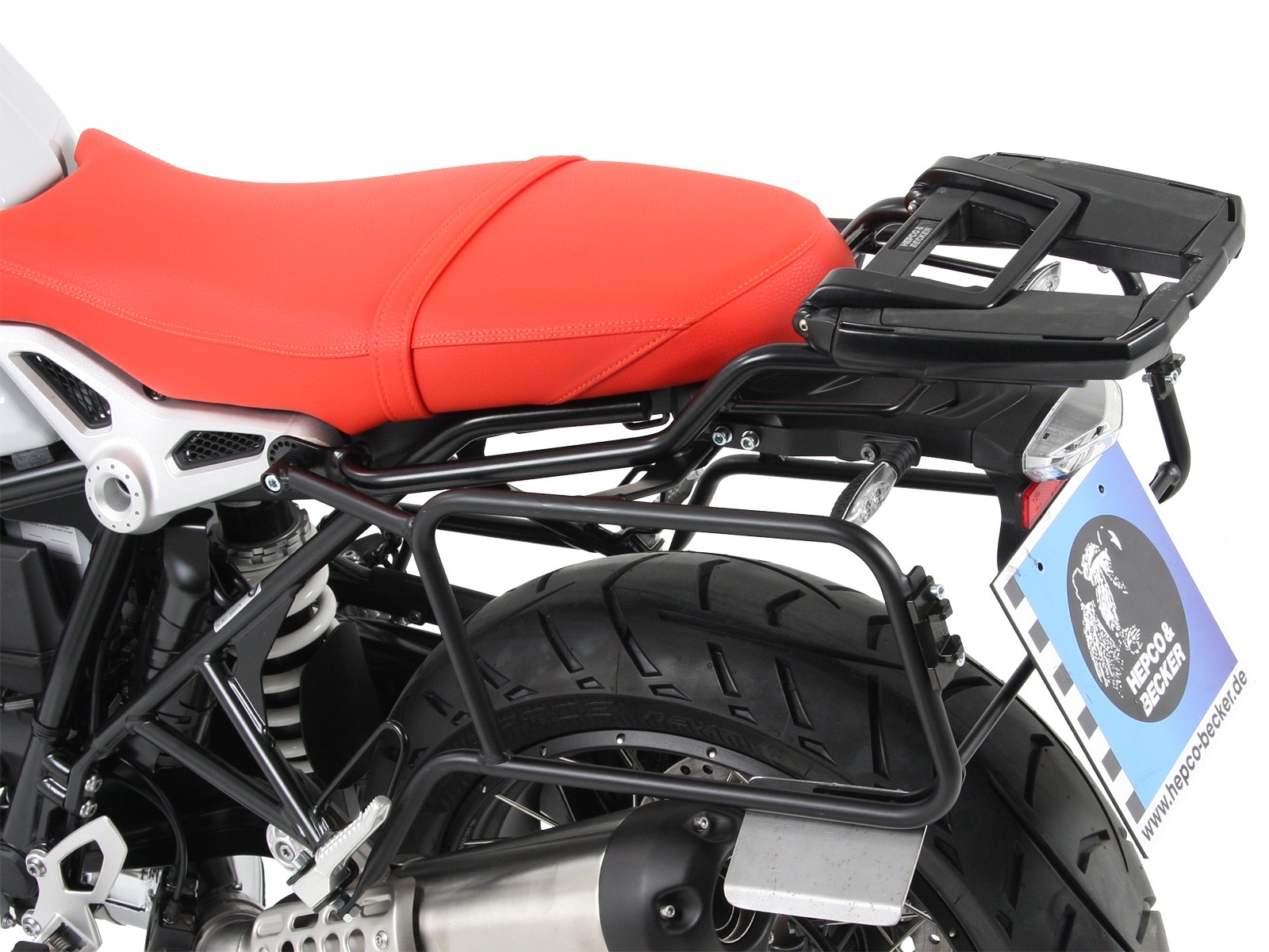 Seitenkofferträger festverschraubt schwarz für BMW R nineT Pure (17-23) Hepco & Becker