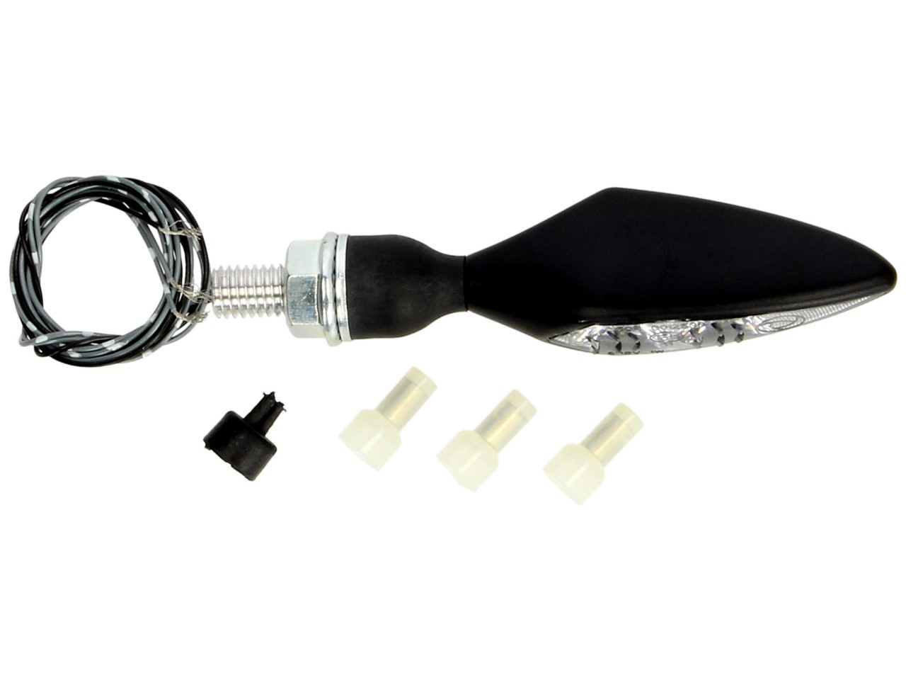 Kellermann Blinker, Rhombus PL, Stahl, LED, vorne links, 12 V, schwarz seidenmatt, E-geprüft