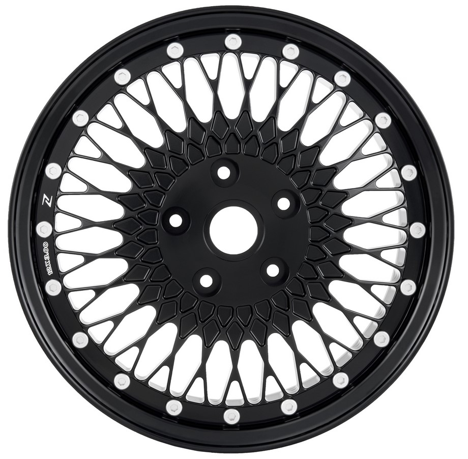 Felge Comb 1 vorne/hinten für Vespa GTS/​GTS Super/​GTV/GT/946 125-300ccm, schwarz glänzend