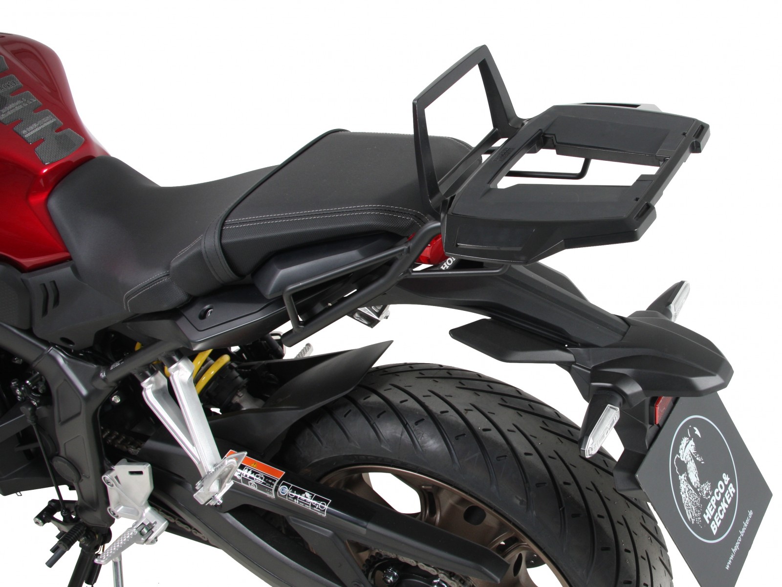 Alurack Topcase-Träger schwarz für Honda CB 650 R (19-20) Hepco & Becker