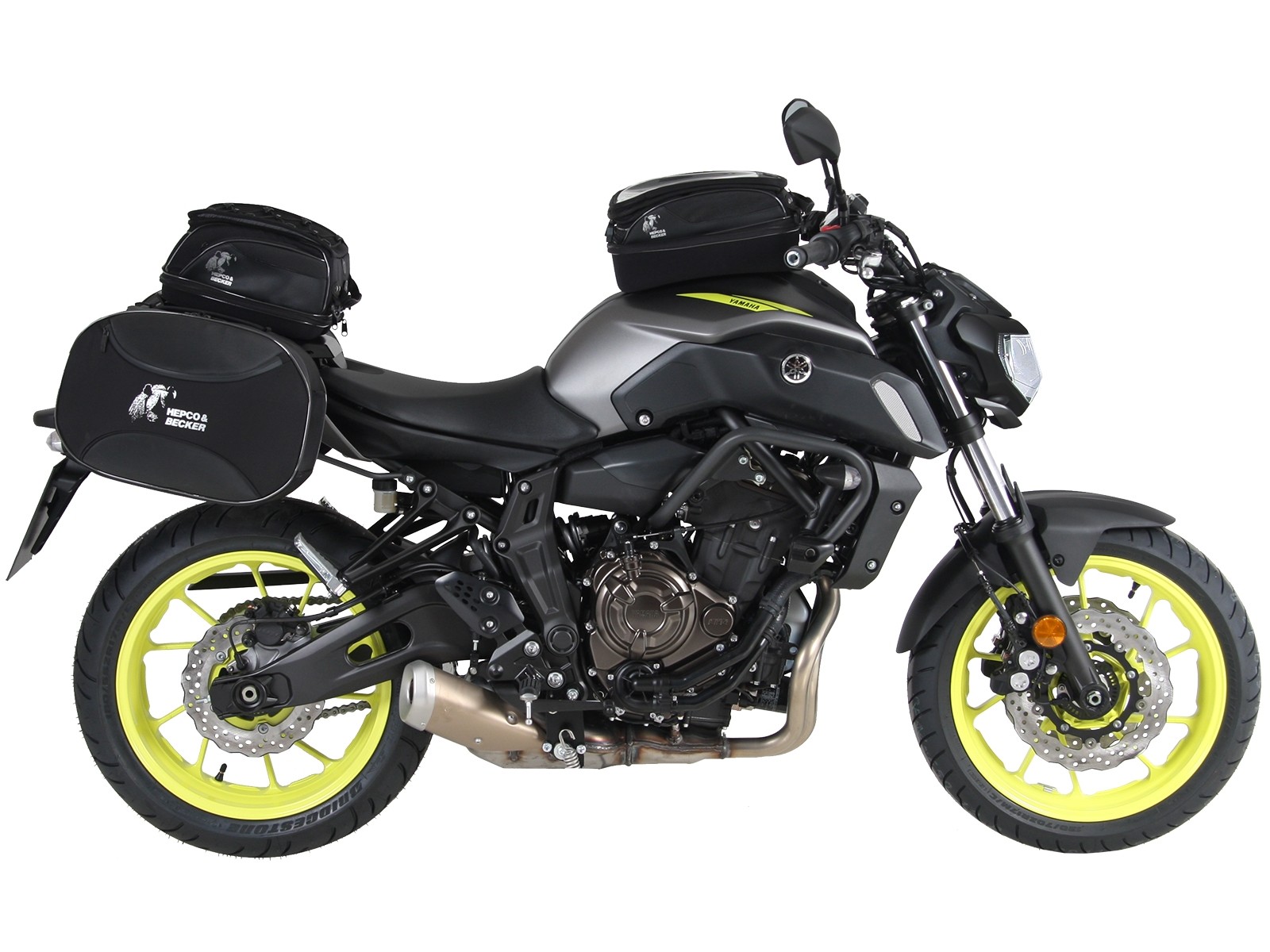 C-Bow Seitenträger anthrazit für Yamaha MT-07 (Bj.18-) Hepco & Becker