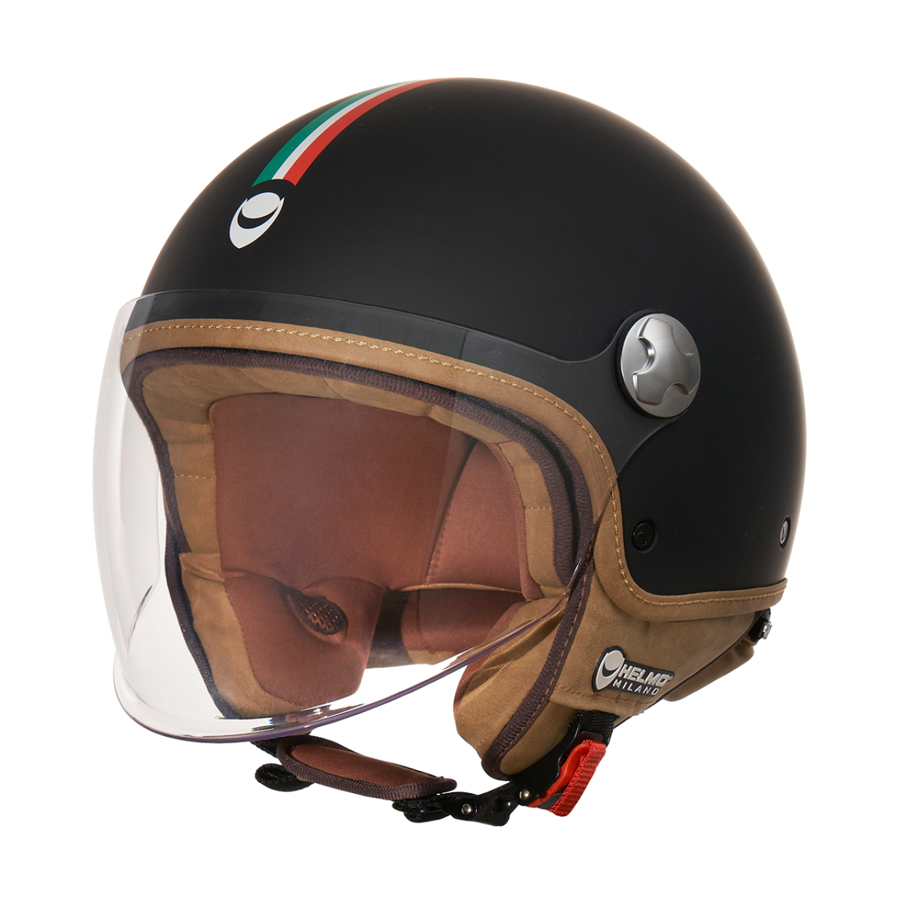 Helmo Milano Demi Jet, Veloce, schwarz matt