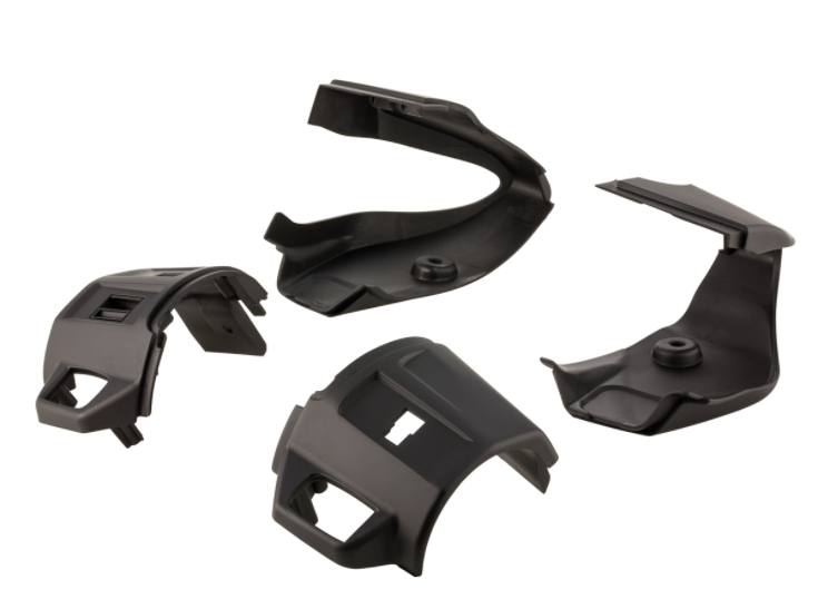 Abdeckung Schaltereinheit, rechts/links, vorne/hinten für Vespa Primavera/​Sprint, schwarz matt