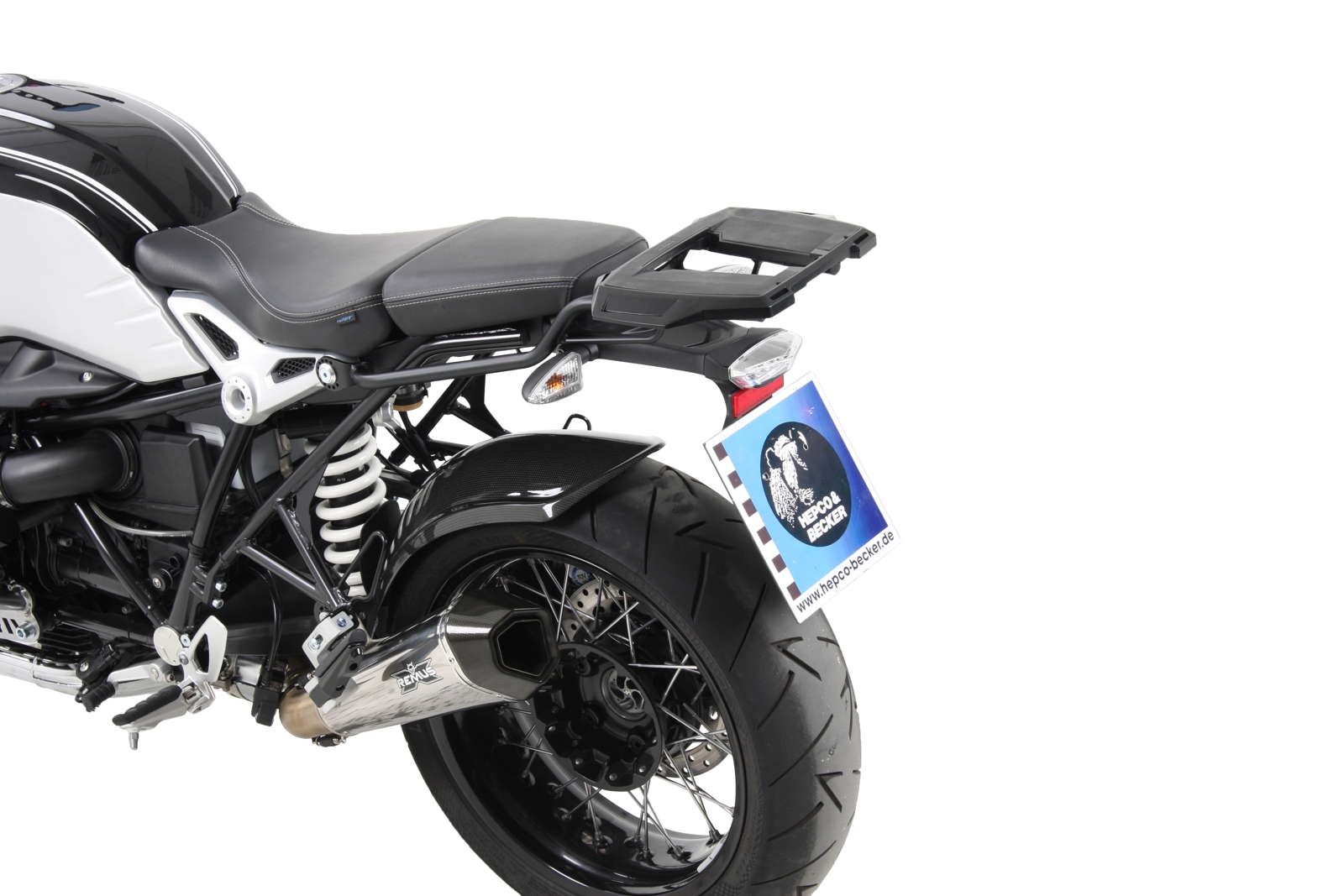 Alurack Topcase-Träger schwarz für BMW R nineT (14-16) Hepco & Becker