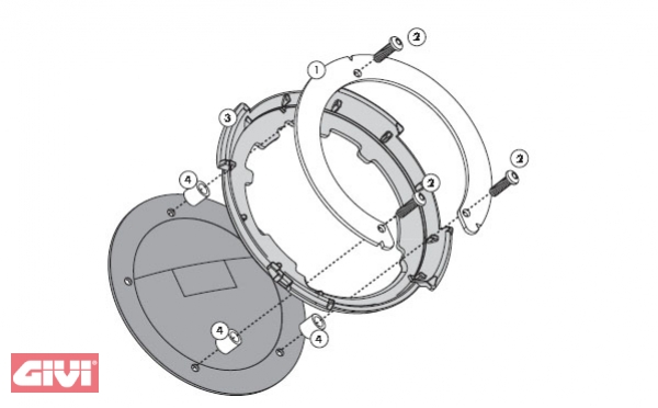 Givi Tankbefestigung Ducati
