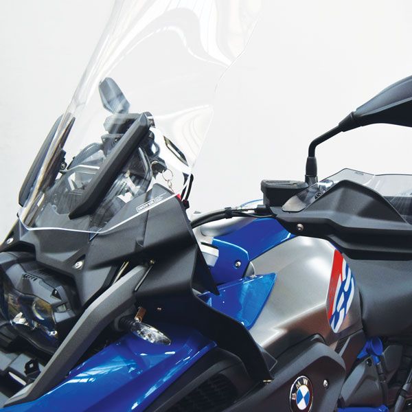 Windabweiser für BMW R 1200 GS LC /Rallye, R 1250 GS, Paar, matt schwarz