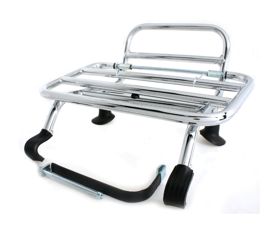 Gepäckträger vorne für Vespa GTS/​GTS Super/​GTV/​GT 60/​GT/​GT L 125-300ccm, klappbar, chrom