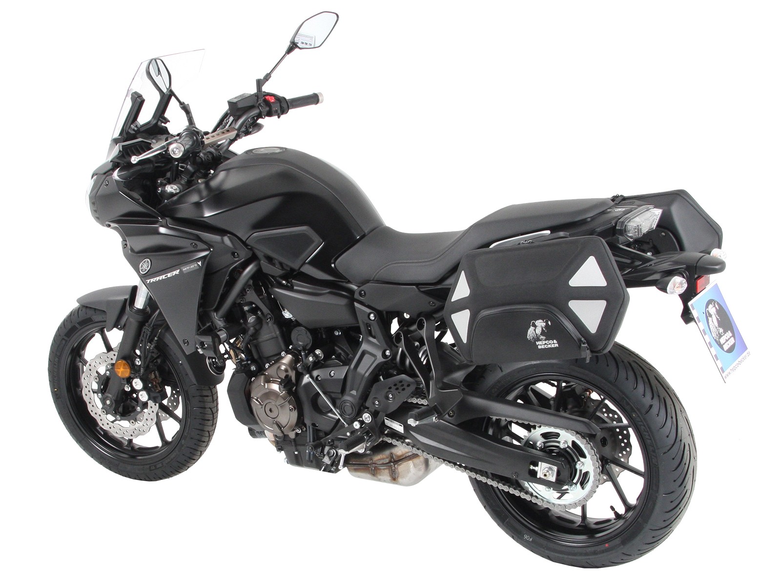 C-Bow Seitenträger schwarz für Yamaha Tracer 700 / Tracer 700 GT (Bj.16-) Hepco & Becker