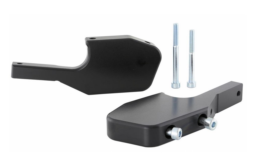 Fußrastenadapter Sozius für Vespa GTS/​GTS Super/​GTV/​GT 60/​GT/​GT L 125-300ccm, schwarz glänzend