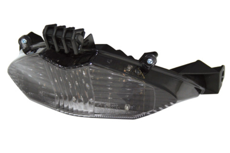 HIGHSIDER smart LED Rücklicht Schwarz Suzuki Style, E-Geprüft (1Stck)
