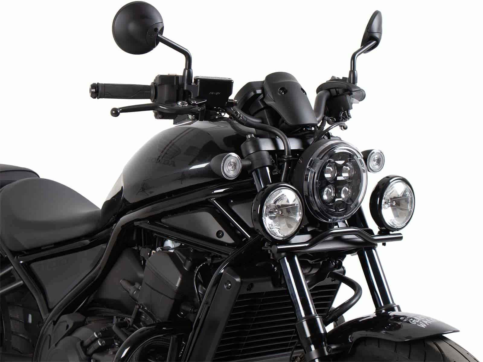 Twinlight Zusatzscheinwerfer inkl. Halter und Kabel schwarz für Honda CMX 1100 Rebel /DCT (25-)