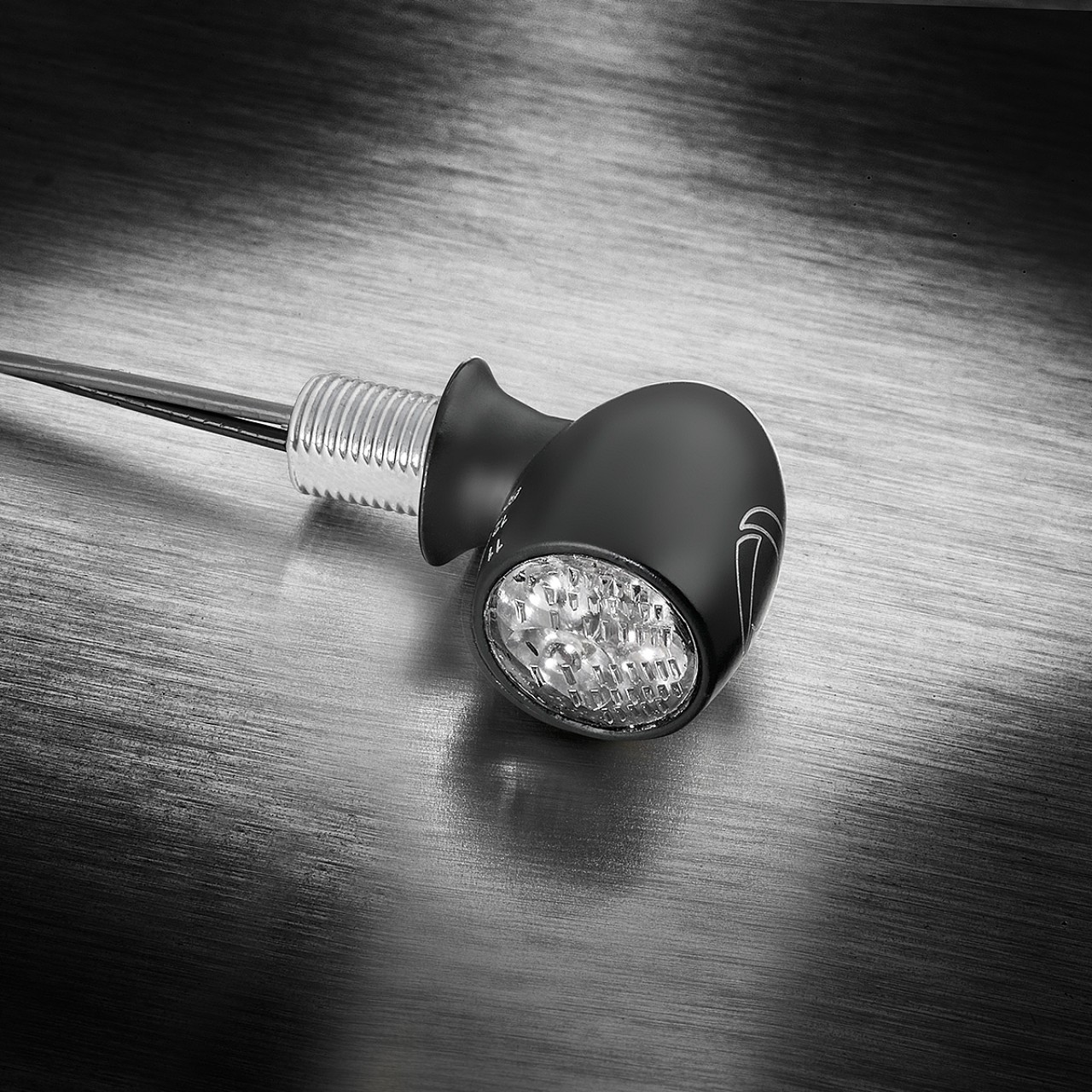 Kellermann Rück- und Bremslicht, Atto RB hm, Stahl, LED, HL/HR 12 V, schwarz seidenmatt