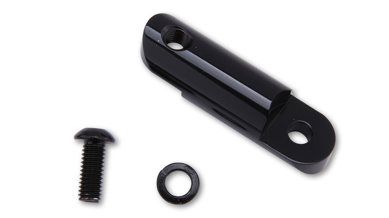 HIGHSIDER pro 16-L Spiegelverlängerung Schwarz glänzend