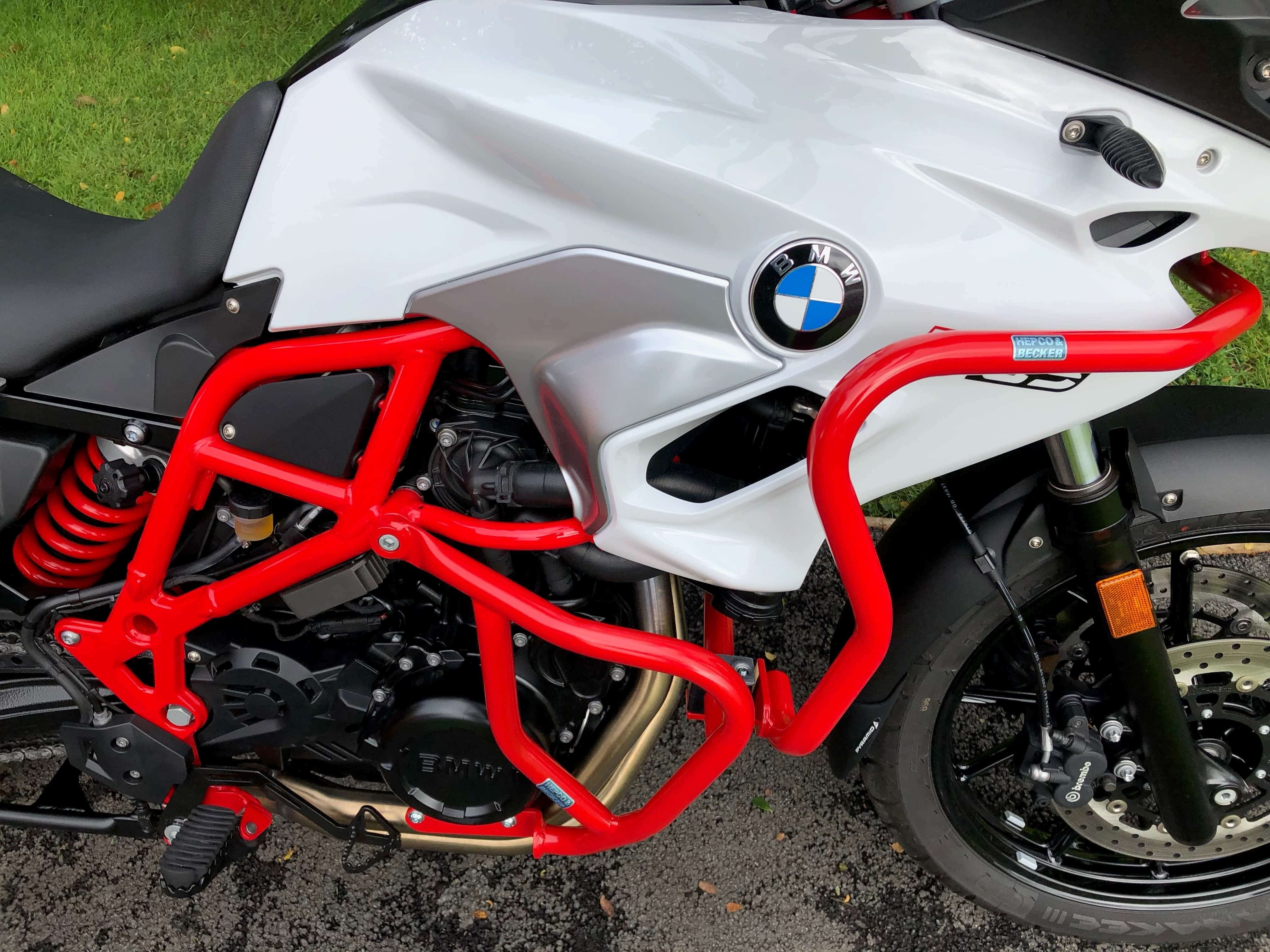 Tankschutzbügel rot für BMW F 650 GS Twin (08-11)/F 700 GS (12-17)/F 800 GS (08-16)
