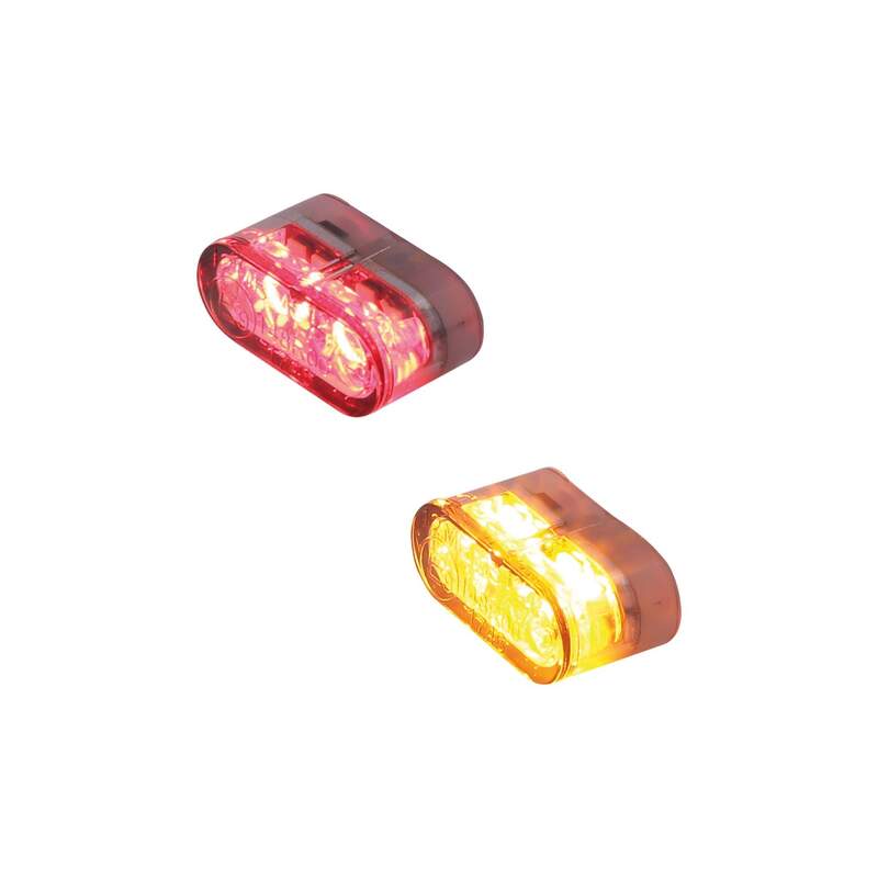 HIGHSIDER Pro Little Star_MX Pro LED 3in1 Blinker-Rücklicht-Kombination Modul Linse Rauchgrau (Paar)