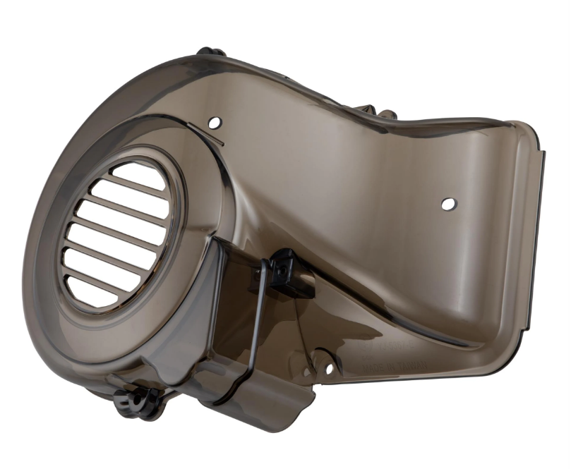 Lüfterradabdeckung für Vespa Primavera/​Sprint/​LX/S/946 3V i.e.125/​150ccm 4T AC, schwarz getönt