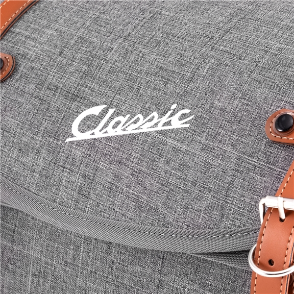Tasche "Classic" groß für Gepäckträger für Vespa - grau, nylon