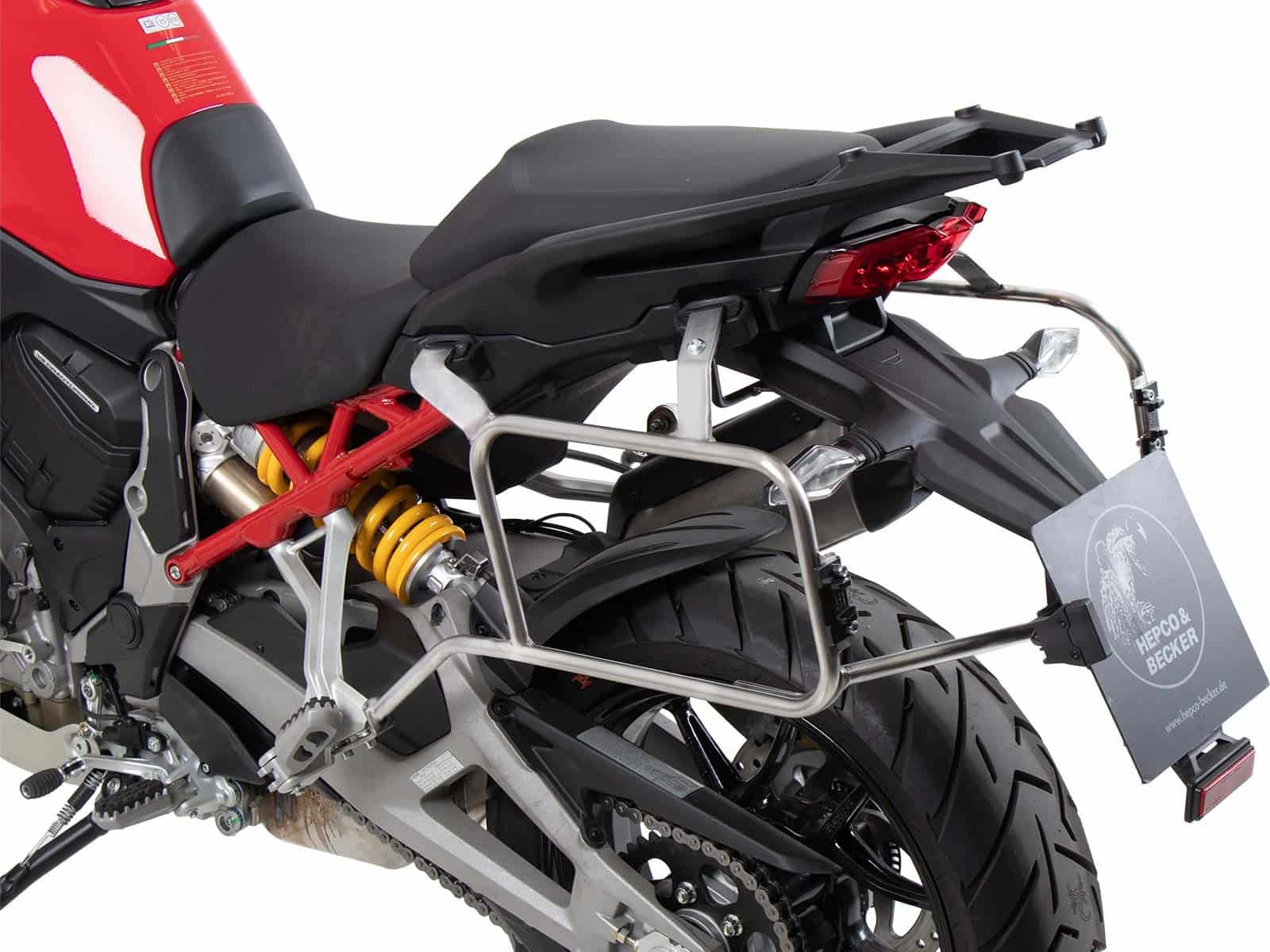Kofferträgerset Cutout inkl. Kofferset Xplorer Cutout schwarz für Ducati Multistrada V4 (25-)