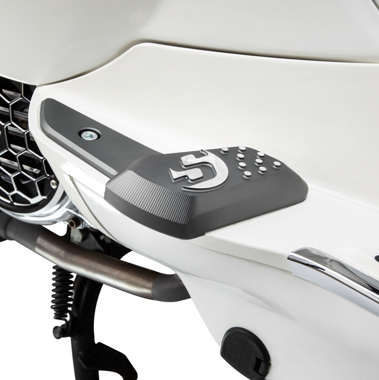 Fußrasten rechts und links für Vespa Primavera /​Sprint 50-150ccm 2T/​4T AC, grau matt