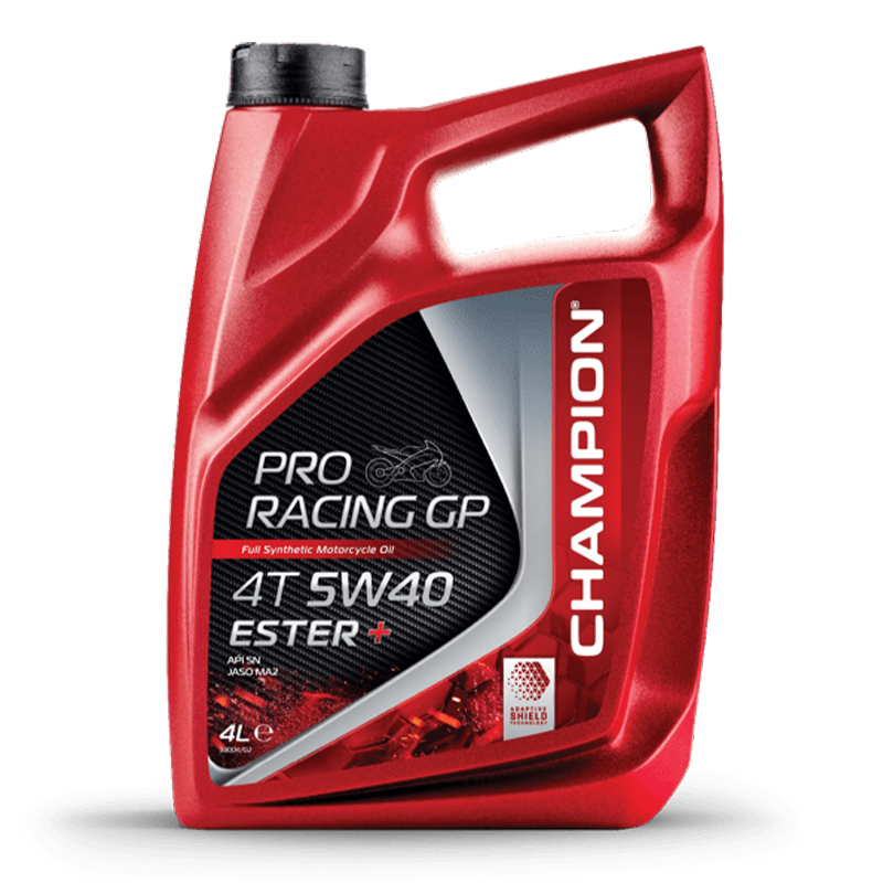 CHAMPION®  Proracing GP 4T 5W-40 ESTER + Vollsynthetisches Motoröl - 4 Liter