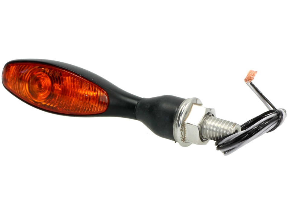 Kellermann Blinker, Micro 1000 Halogen, Stahl, Halogen, HR/HL, 12 V, 6 W, schwarz seidenmatt