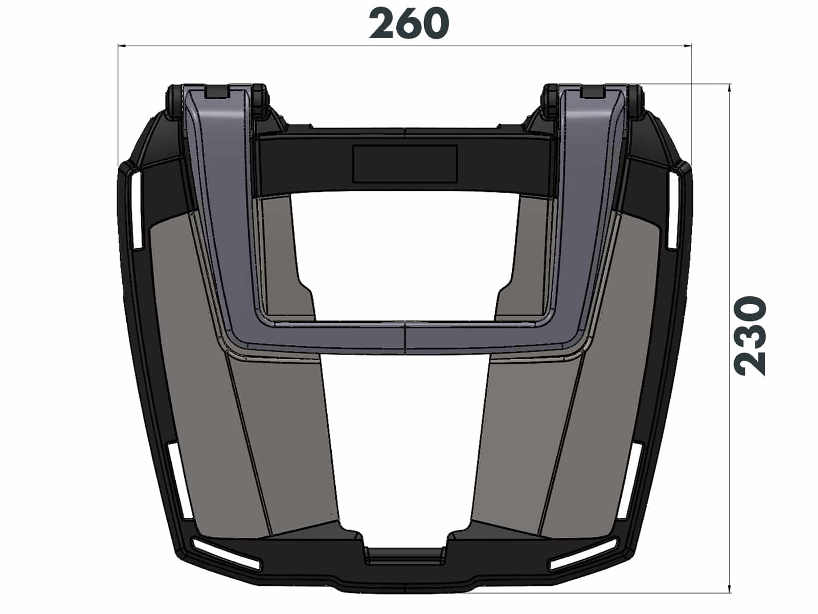 Easyrack Topcaseträger für Honda XL 750 Transalp / E-Clutch (25-) Hepco & Becker