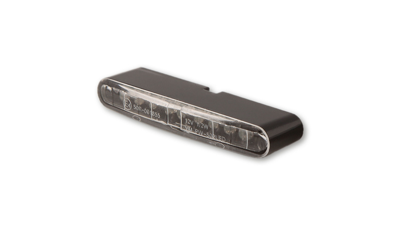 HIGHSIDER pro Stripe LED Rücklicht Schwarz/Transparent (1Stck)
