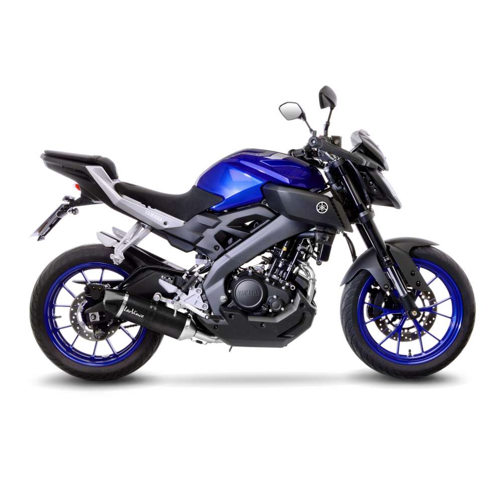 LeoVince Komplettanlage LV One Evo für Yamaha MT-125 /YZF-R 125, Carbon, E-Gutachten