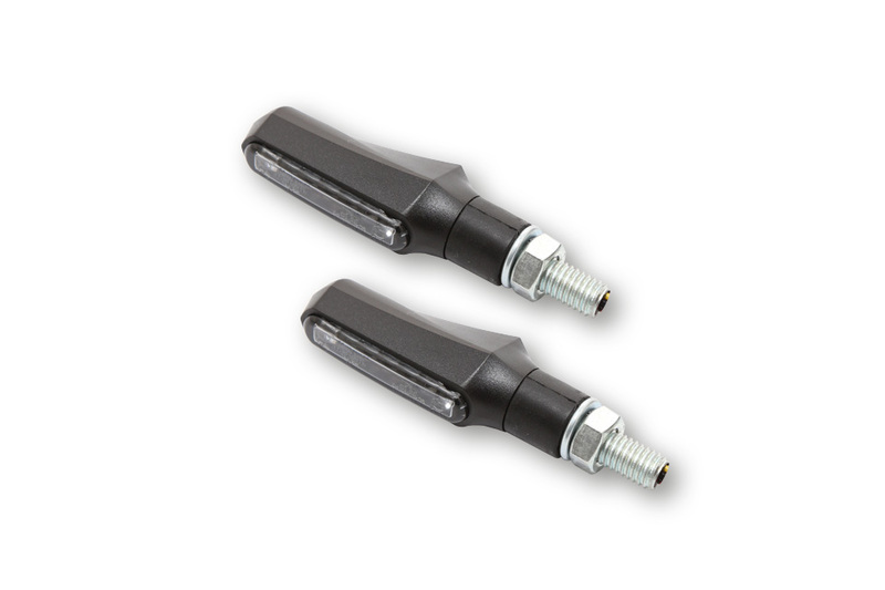 HIGHSIDER Smart Shorty-Fin LED 3in1 Blinker-Rücklicht-Kombination Gehäuse Schwarz / Linse Rauchgrau