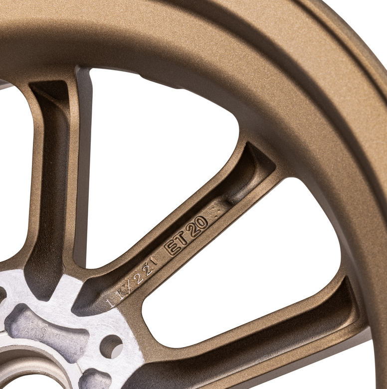 Felge vorne/hinten 12" für Vespa GTS/​GTS Super/​GTV/​GT 60/​GT/​GT L 125-300ccm, bronze matt