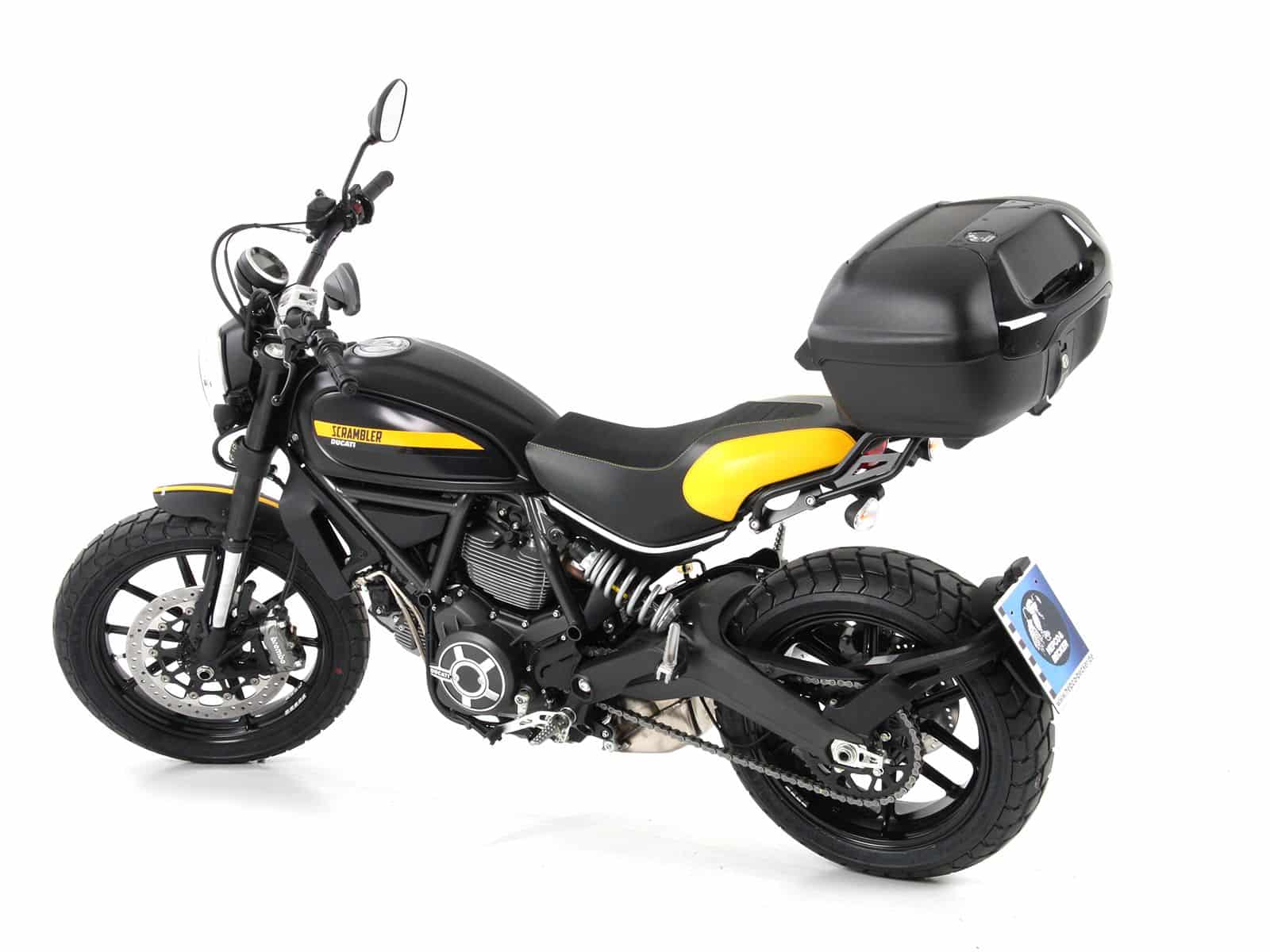 Alurack Topcaseträger schwarz für Ducati Scrambler 800 (15-18) Hepco & Becker