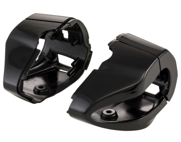 Abdeckung Schaltereinheit, rechts/links, vorne/hinten für Vespa Primavera/​Sprint, schwarz glänzend