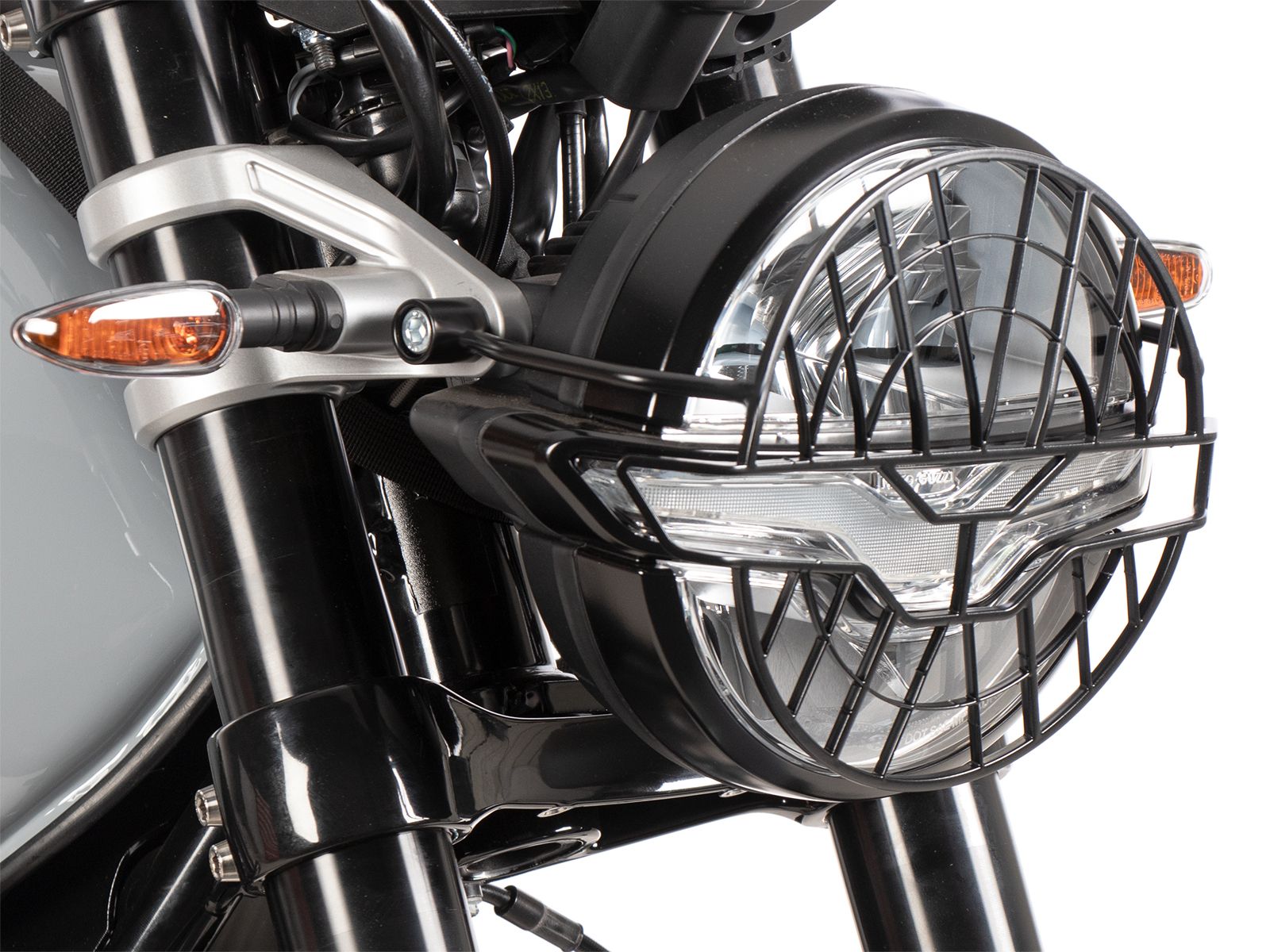 Lampenschutzgitter schwarz für Moto Guzzi V7 850 Sport (25- ) Hepco & Becker