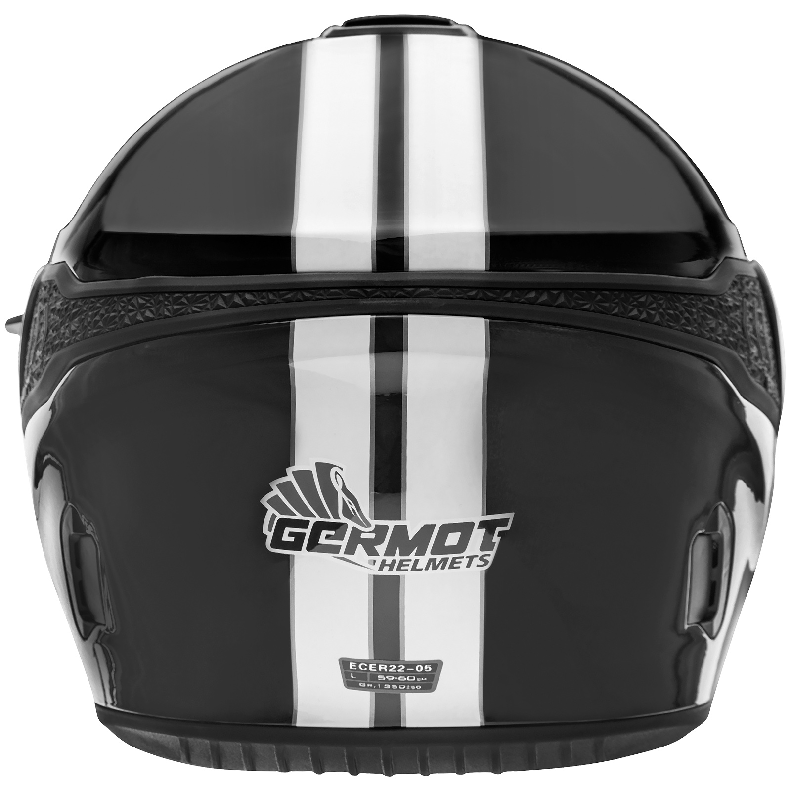Germot Helm GM 660, schwarz/weiß