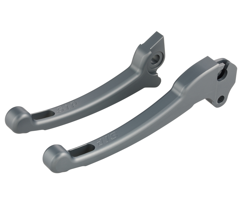 Sporthebel Set Kupplung/Bremse für Vespa PX 125-200ccm, HBZ Grimeca, rechts/links, grau matt