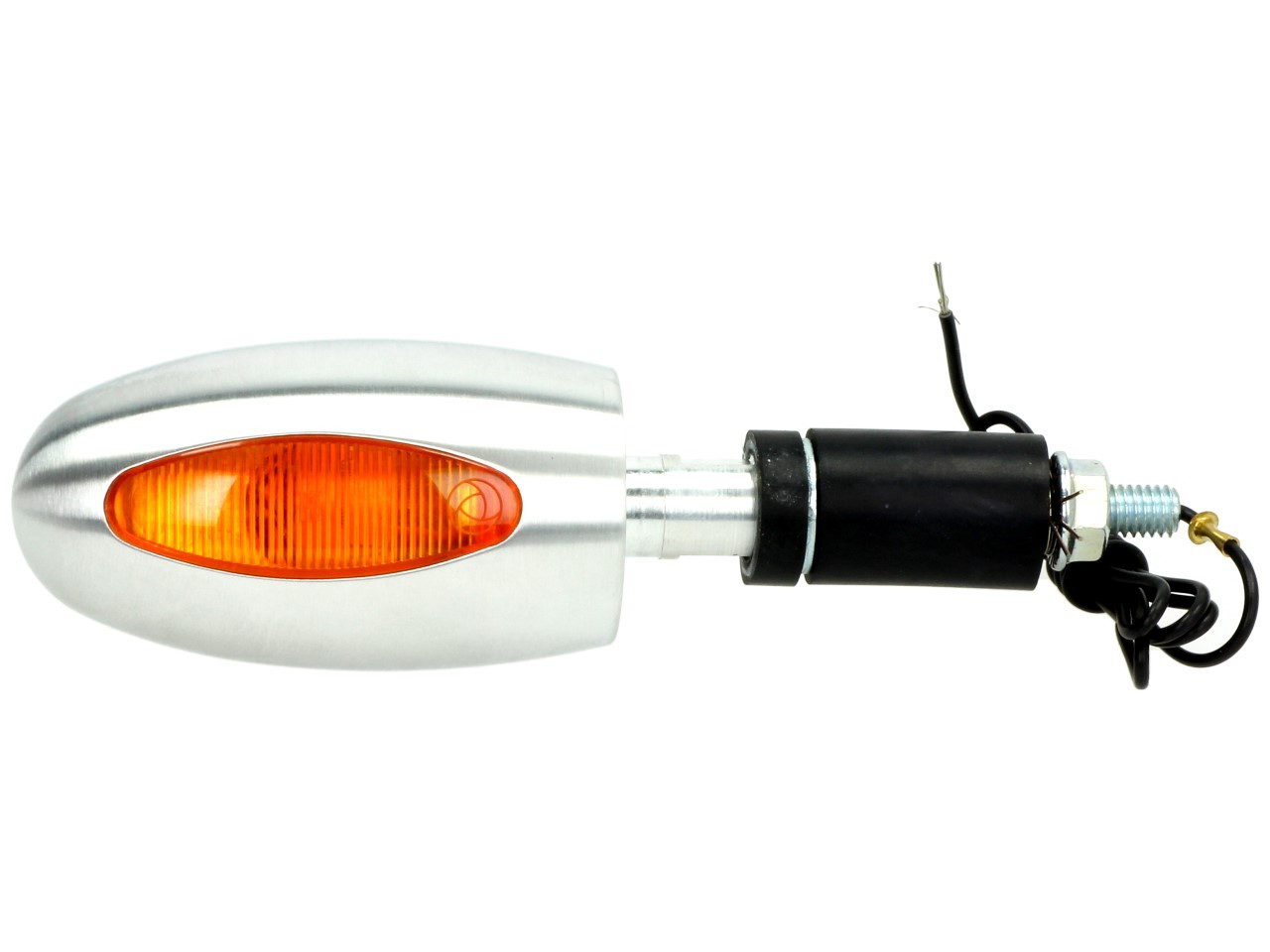 Kellermann Blinker, BL 1000 yellow, Aluminium, Halogen, VR/VL, 12 V, 21 W, silber seidenmatt