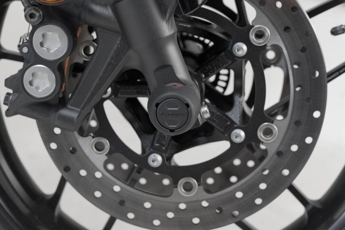 SW-Motech Sturzpad-Kit für Vorderachse schwarz für Yamaha MT-09 /SP, XSR 900, XT 1200 Z