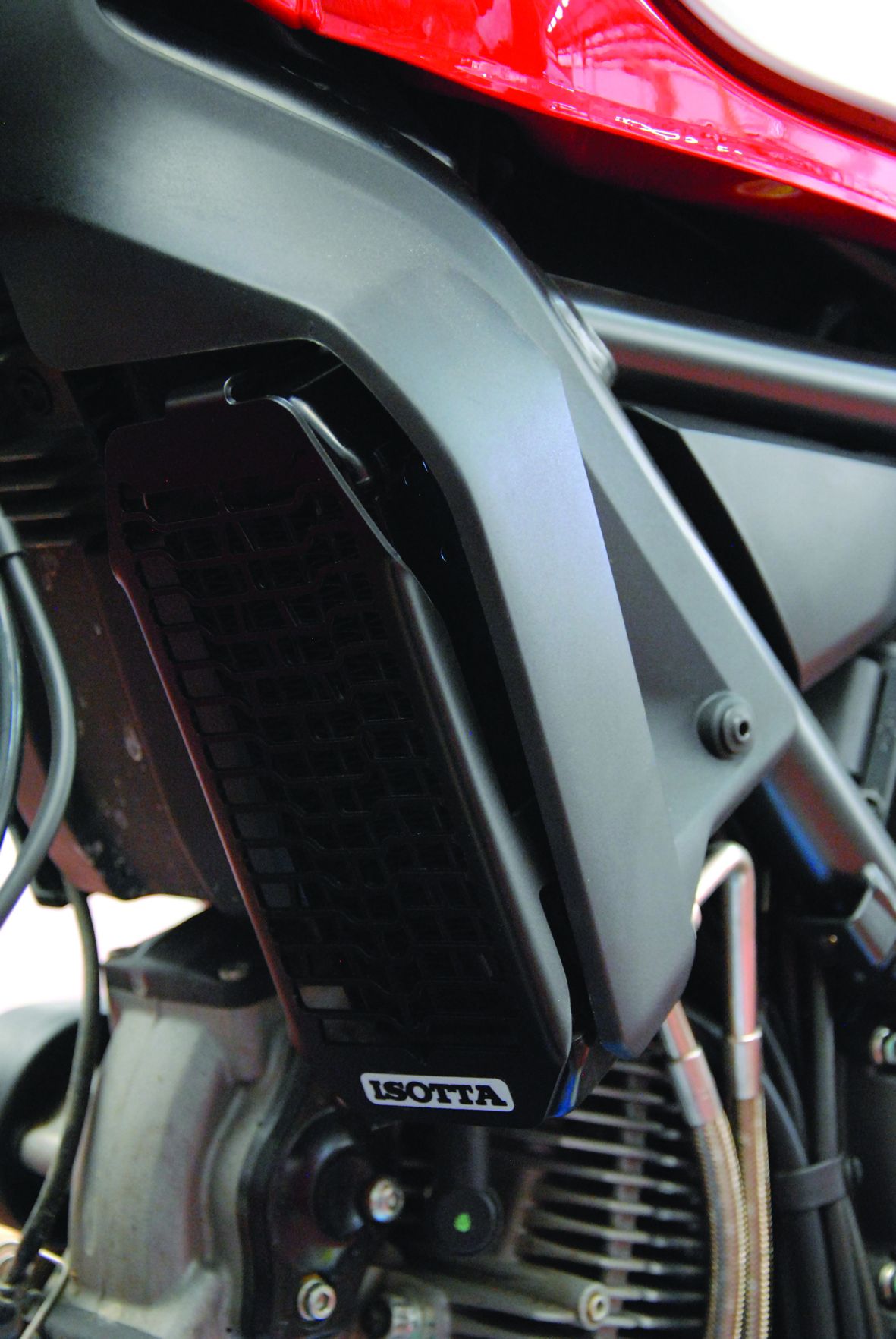 Kühlerschutz für Ducati Scrambler 800 (15-16), Alu, schwarz