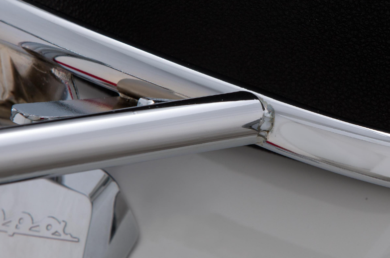 Gepäckträger hinten für Vespa LX /​LXV /​S 50-150ccm, klappbar, chrom