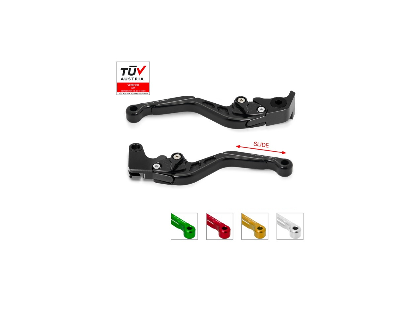 Barracuda Brems- und Kupplungshebelsatz für Aprilia Tuono V4R/FACTORY Modelljahr 2011-2015