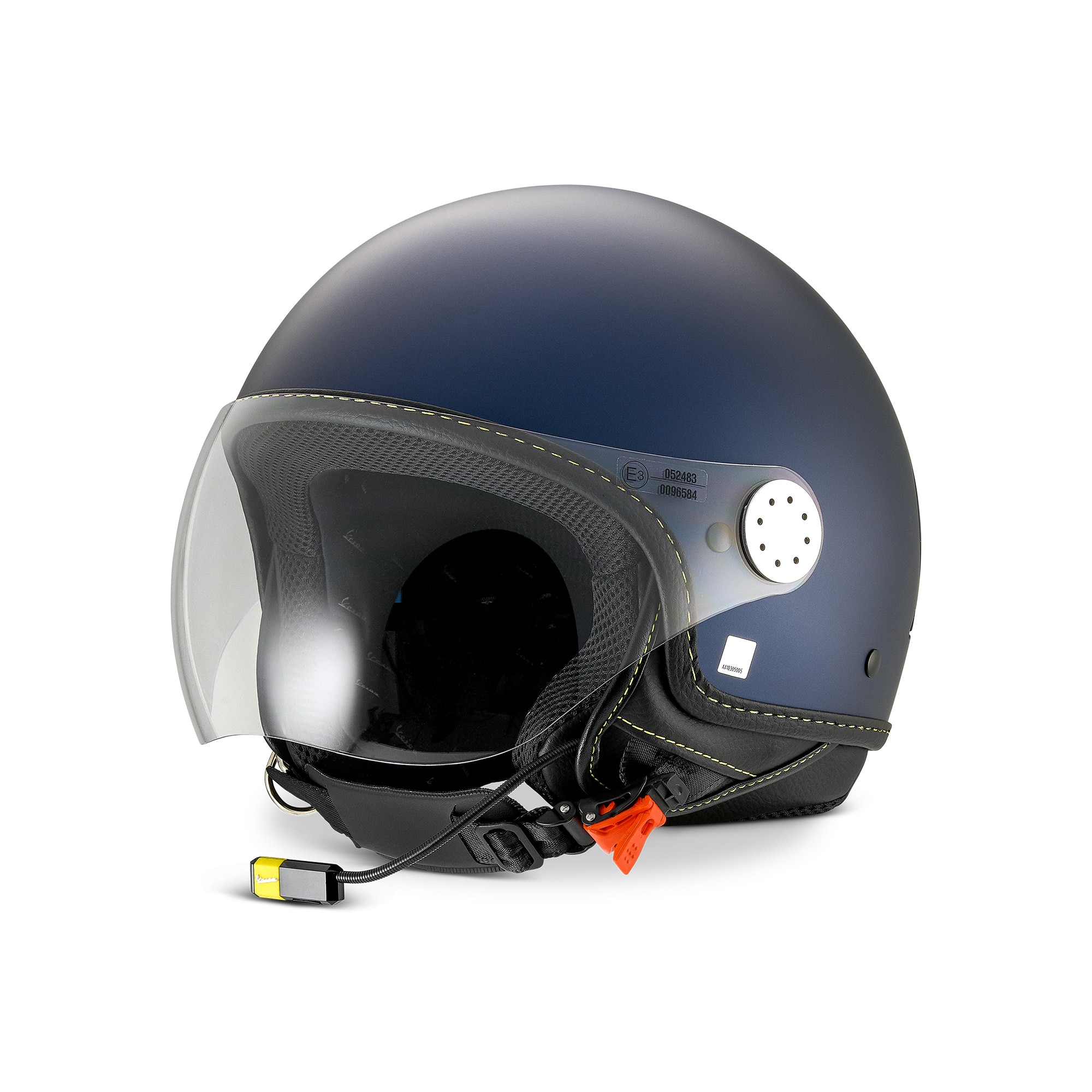 Vespa Jethelm Visor 4.0 Blau Energico - Bluetooth